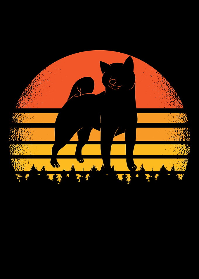 Shiba Inu Dog Sunset