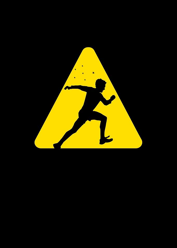 Bee Hives Ahead Funny Be