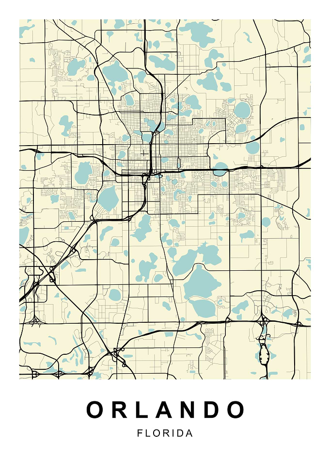 Orlando Florida City Map