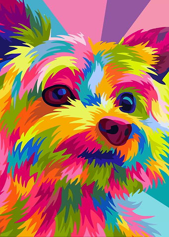 Yorkshire Dog Pop Art