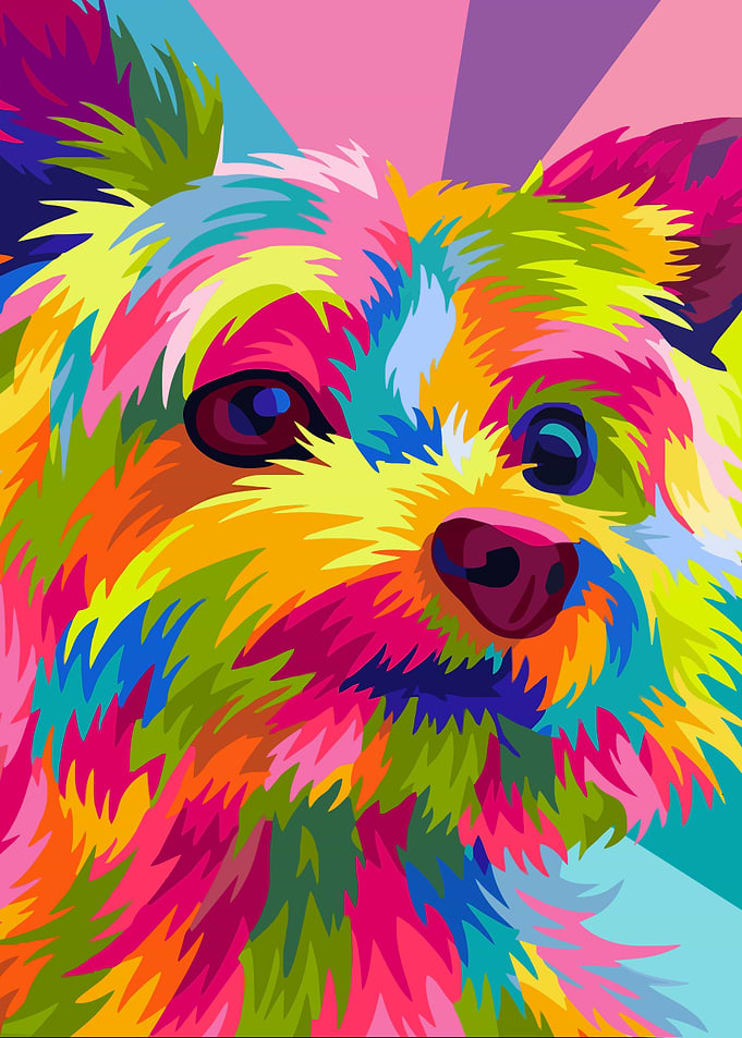 Yorkshire Dog Pop Art