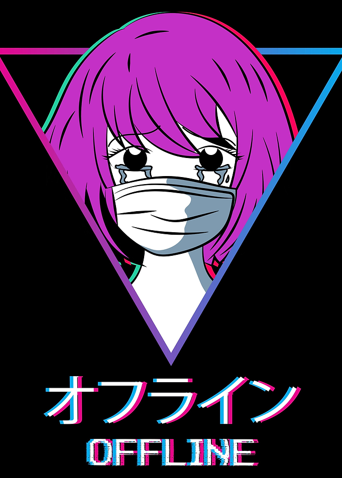 Sad Anime Girl Japan Text