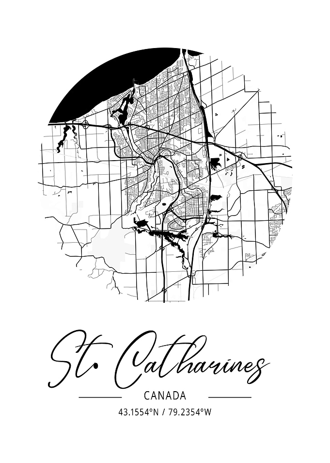 St Catharines Area Map