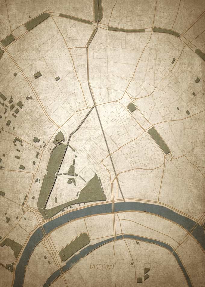 Moscow Downtown Map