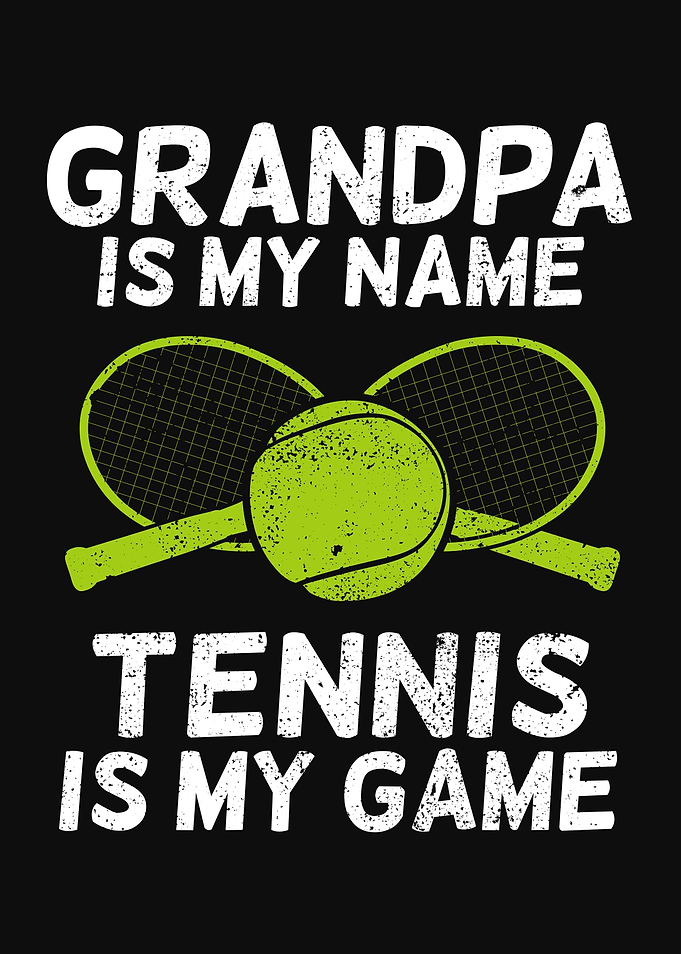 Tennis Grandpa Design
