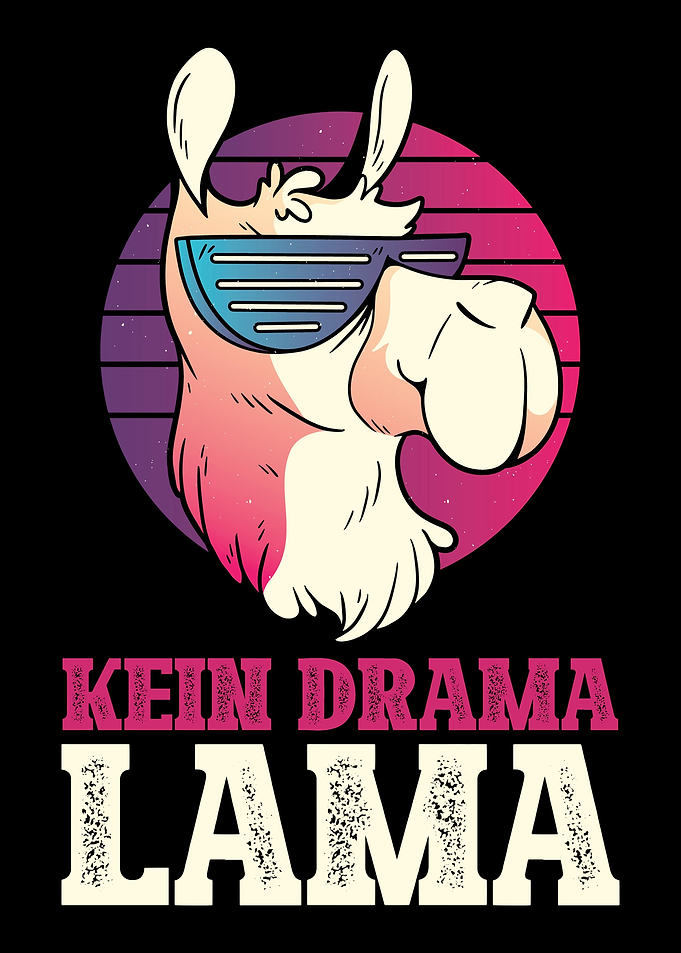 Kein Drama Lama Cool Llama