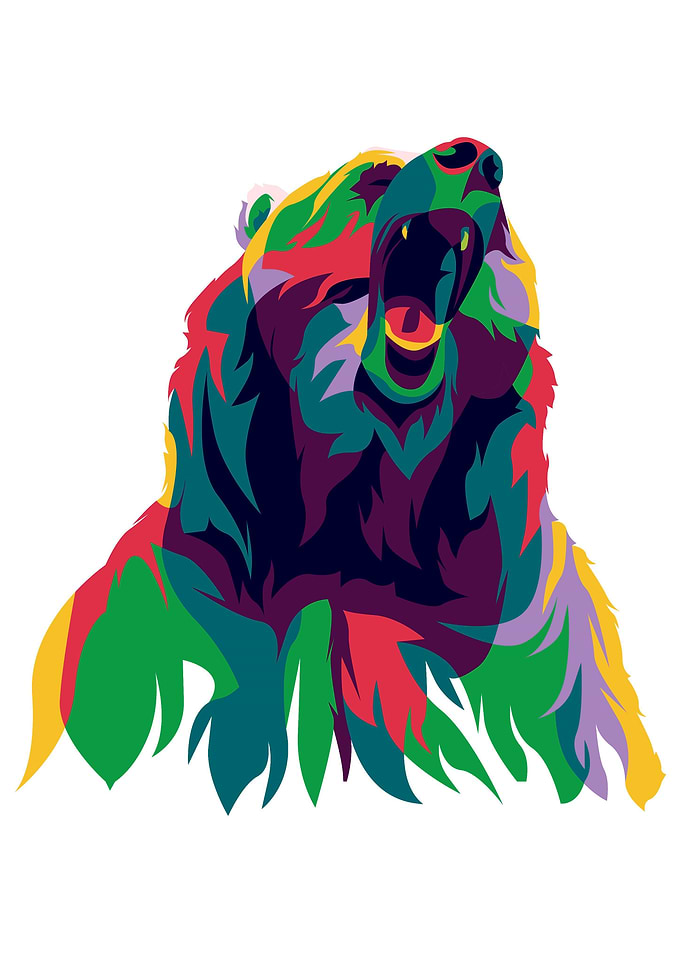 colorful bear