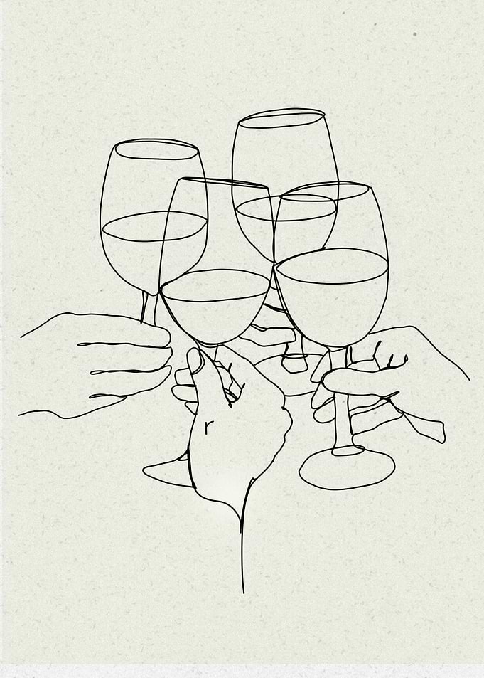 Friends drinking Wine