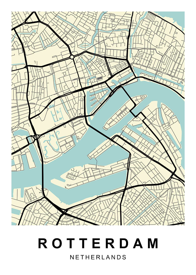 Rotterdam Netherlands Map