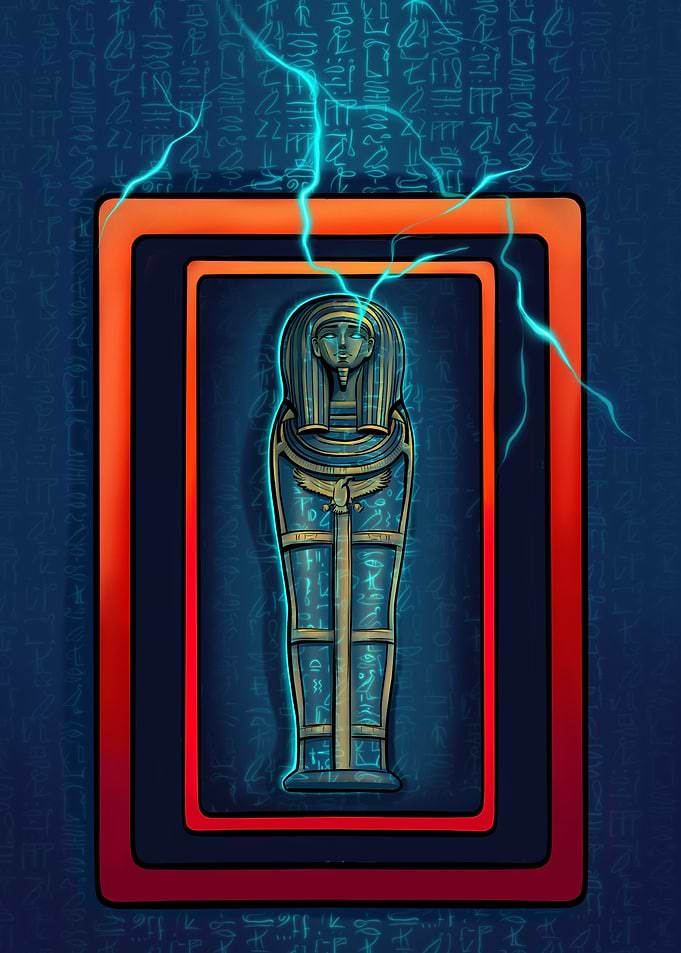 Ancient Egypt sarcophagus