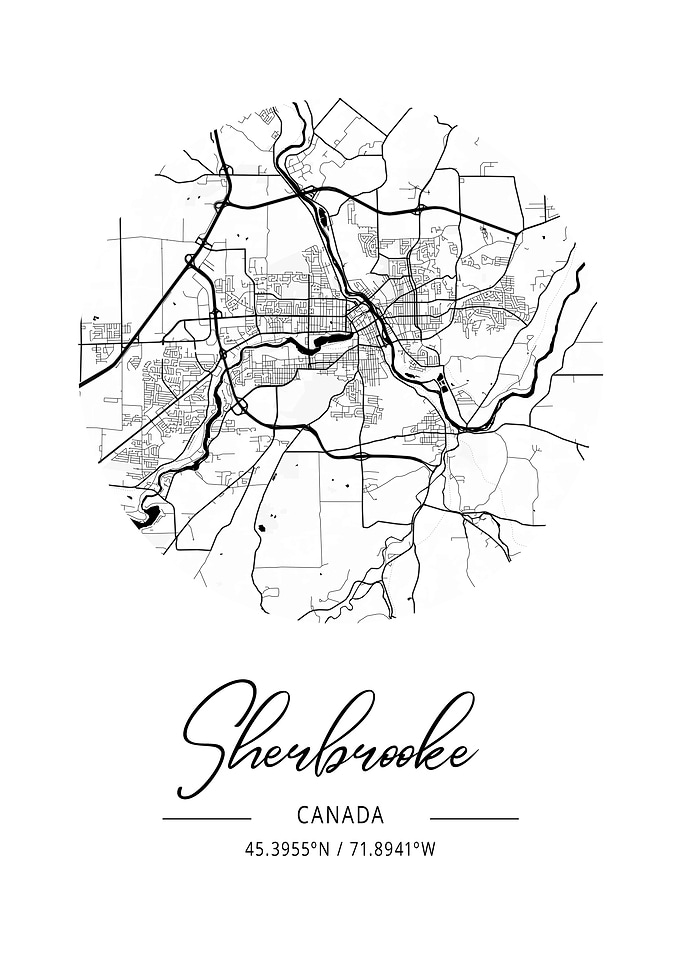 Sherbrooke Area City Map