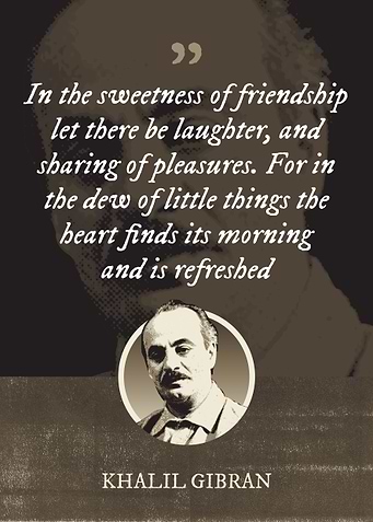 In the sweetness of friend