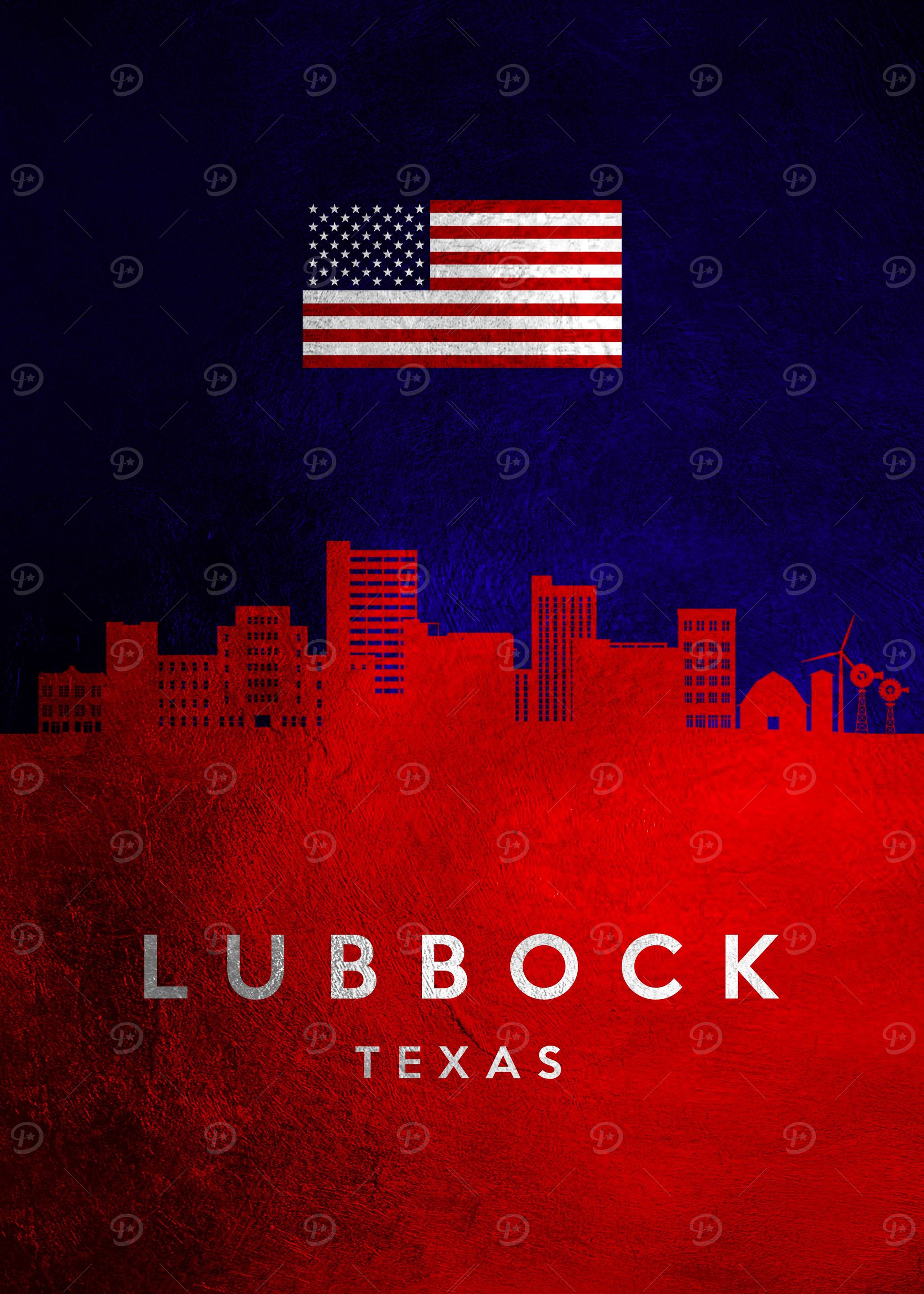 Lubbock Texas Skyline