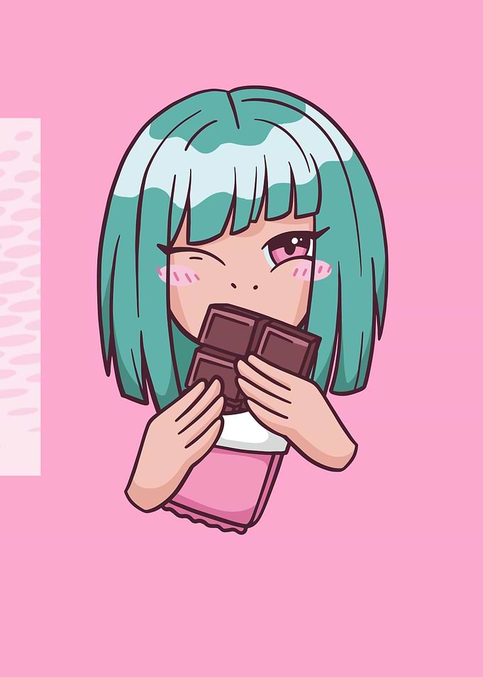 Chocolate Anime Girl