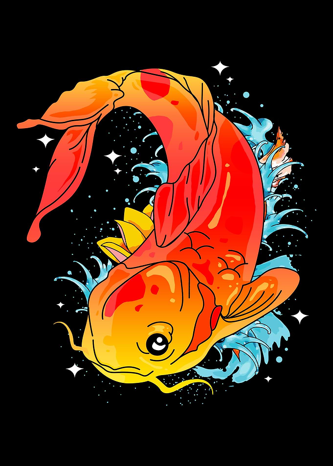 Koi Fish Koi Illustration