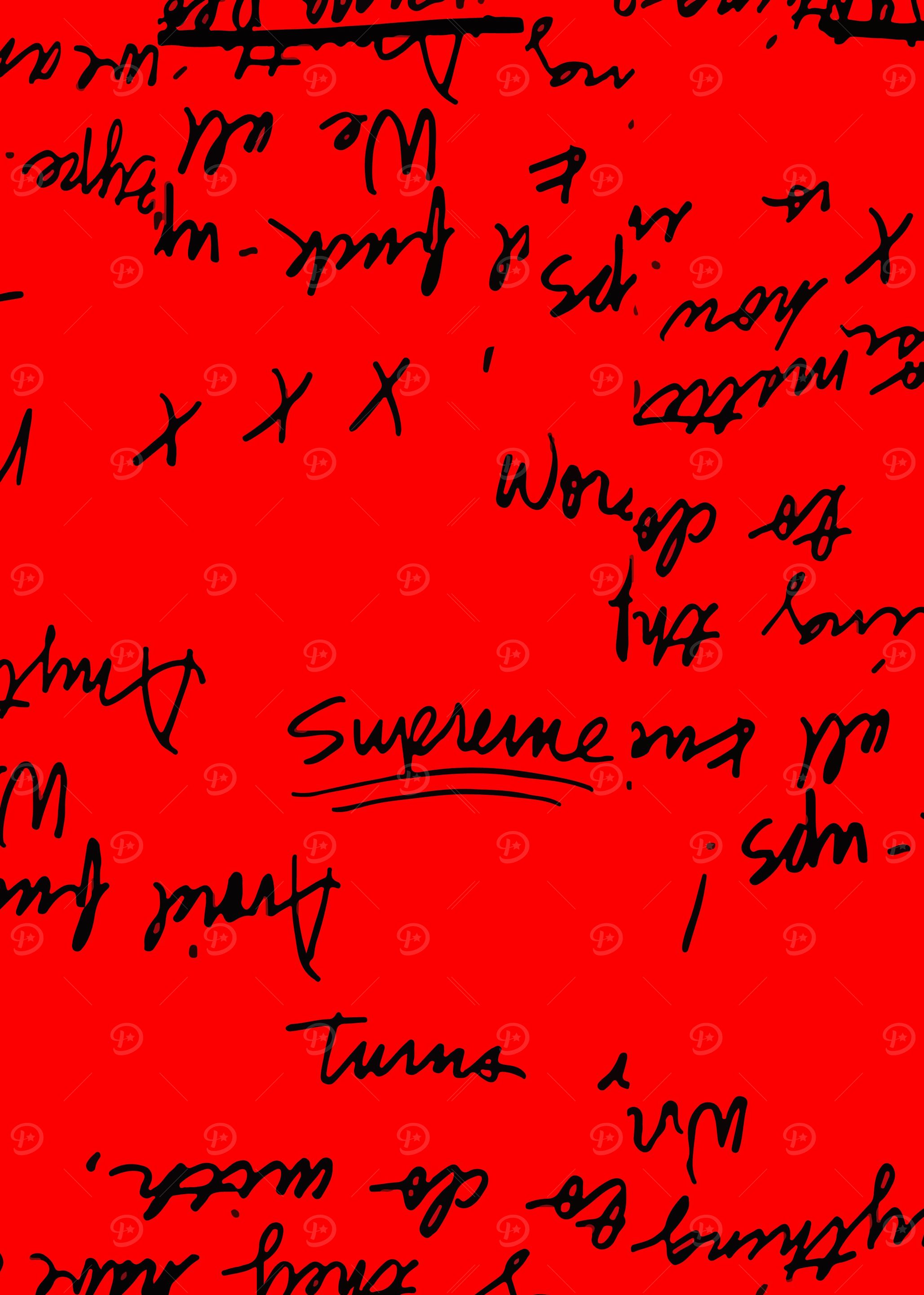 Supreme Poster Red