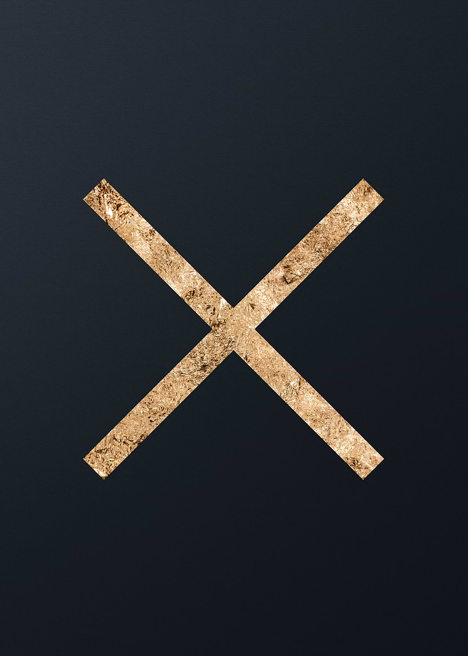 Gold Geometric Glyph
