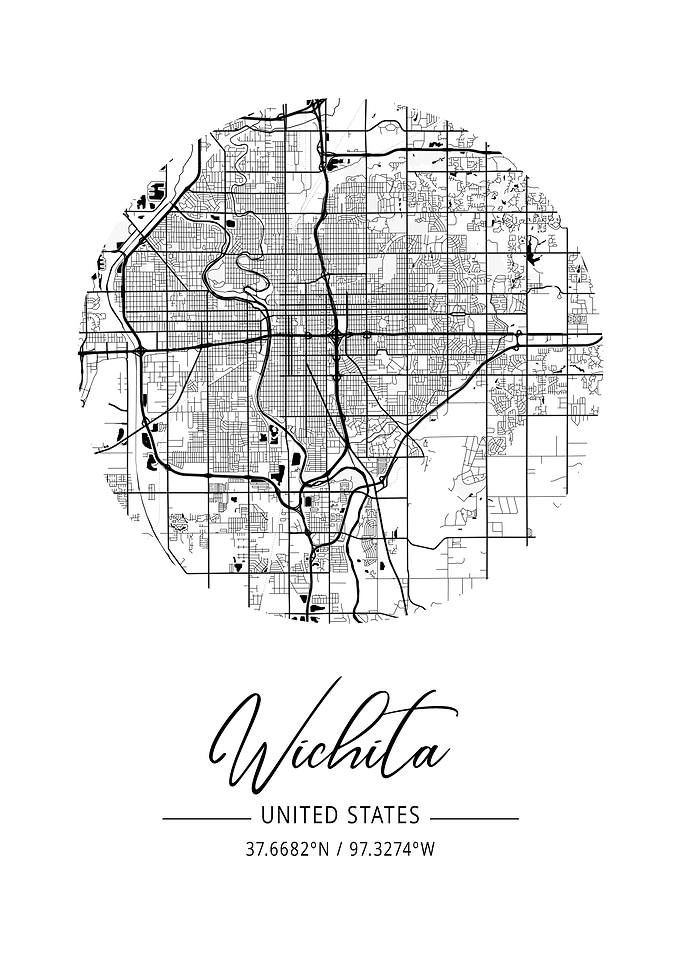 Wichita Area City Map
