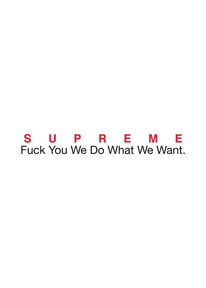 Supreme Poster White