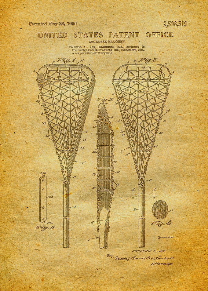8 Lacrosse Racquet Patent