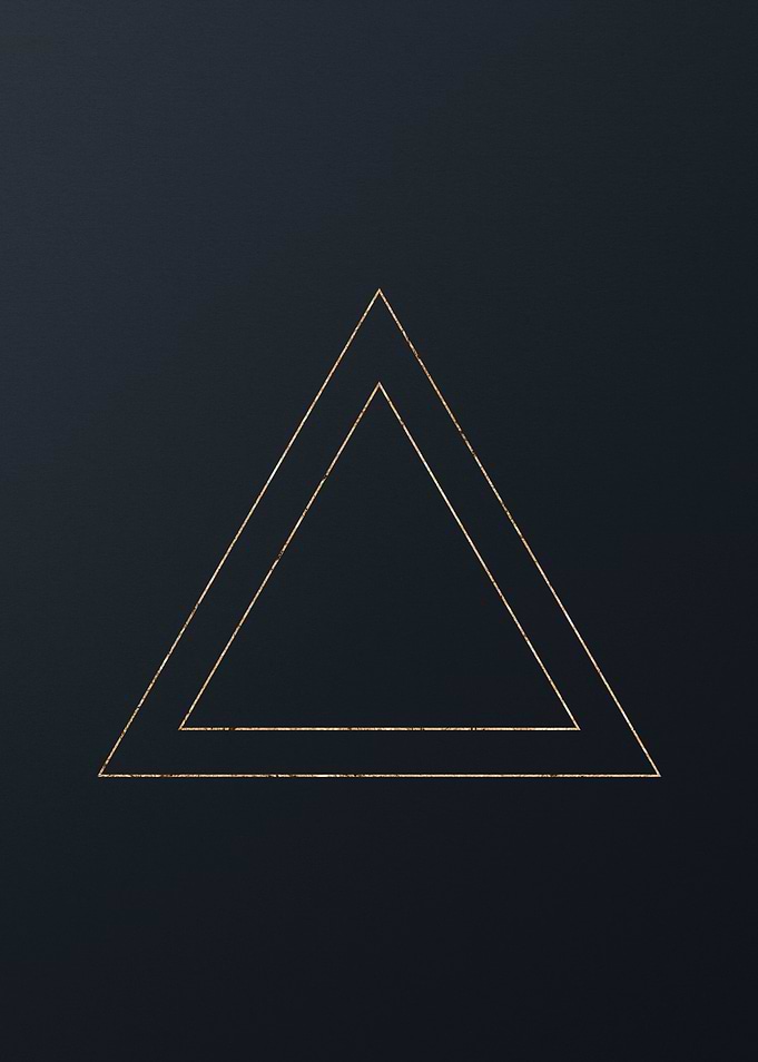 Gold Geometric Glyph