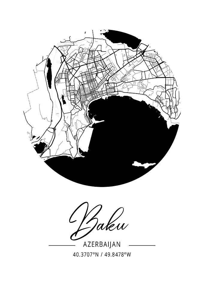 Baku Area City Map