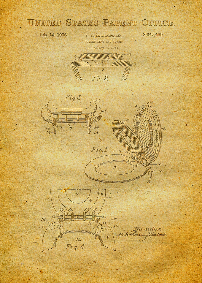 6 Toilet Seat Patent