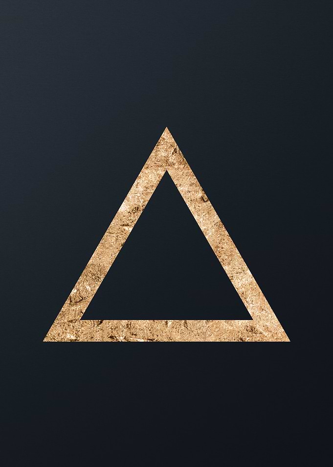 Gold Geometric Glyph