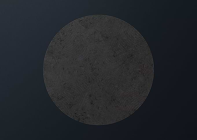 Gold Geometric Glyph