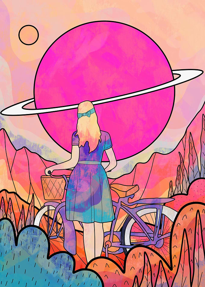 The space biker