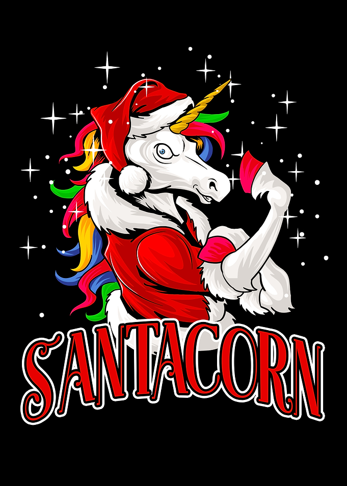 Santacorn Santa Unicorn