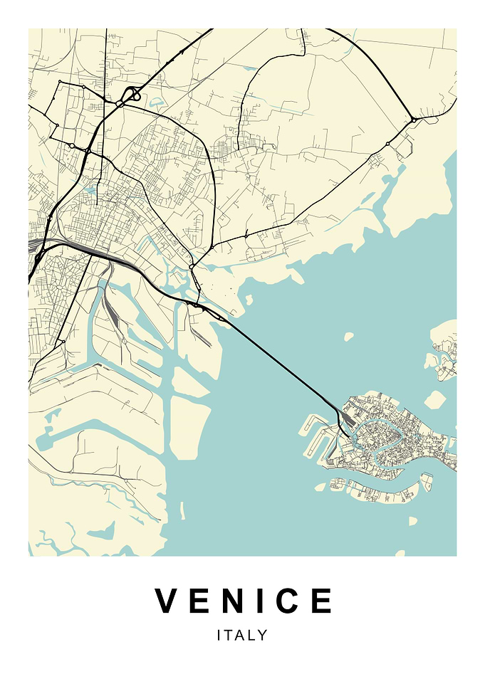 Venice Italy City Map