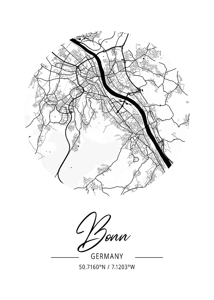 Bonn Area City Map