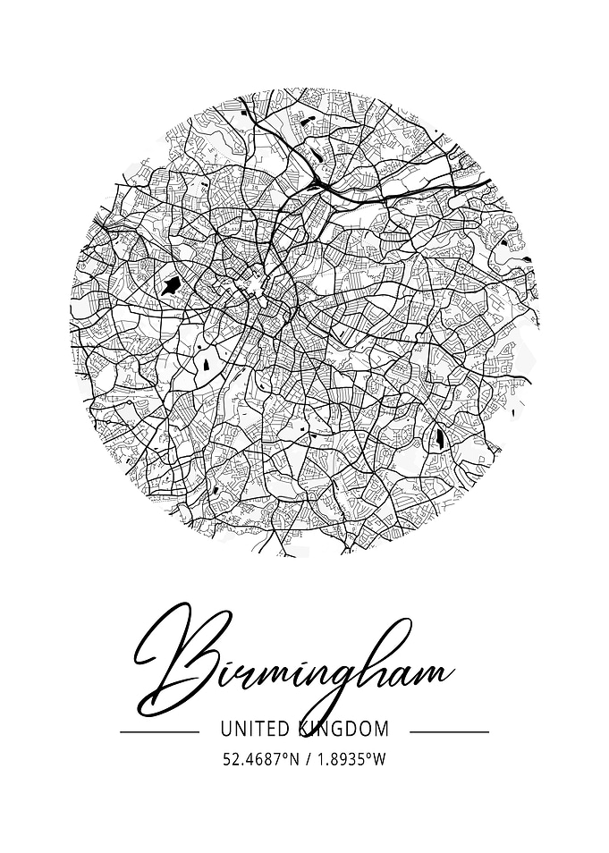 Birmingham Area City Map