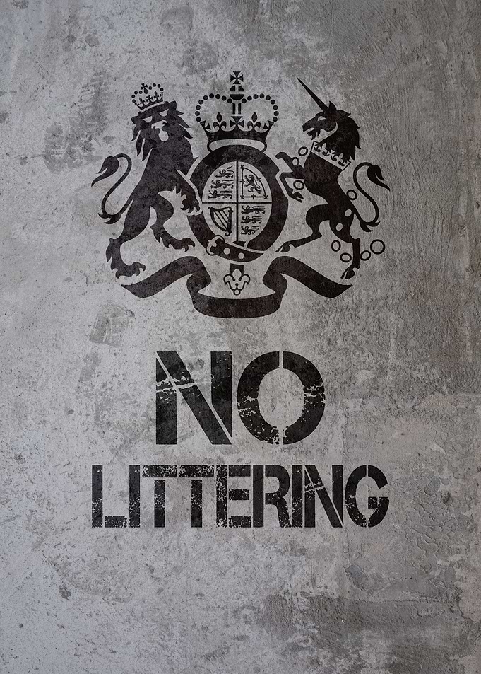 NO LITTERING BRITAIN