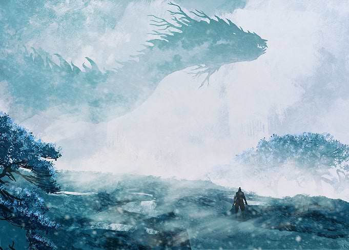 Lone Wolf vs Dragon snow