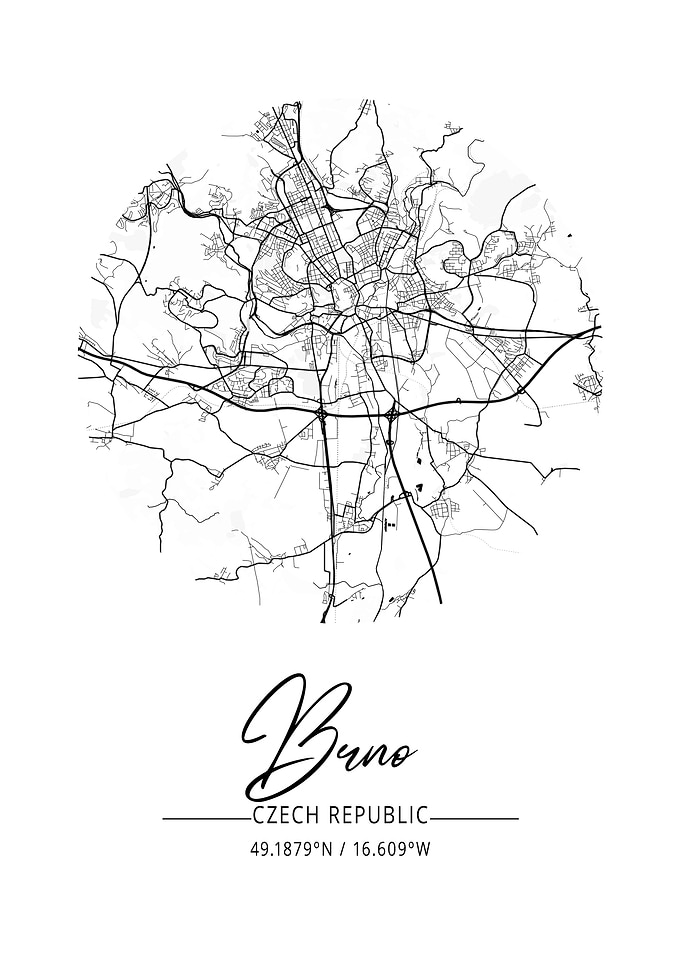 Brno Area City Map