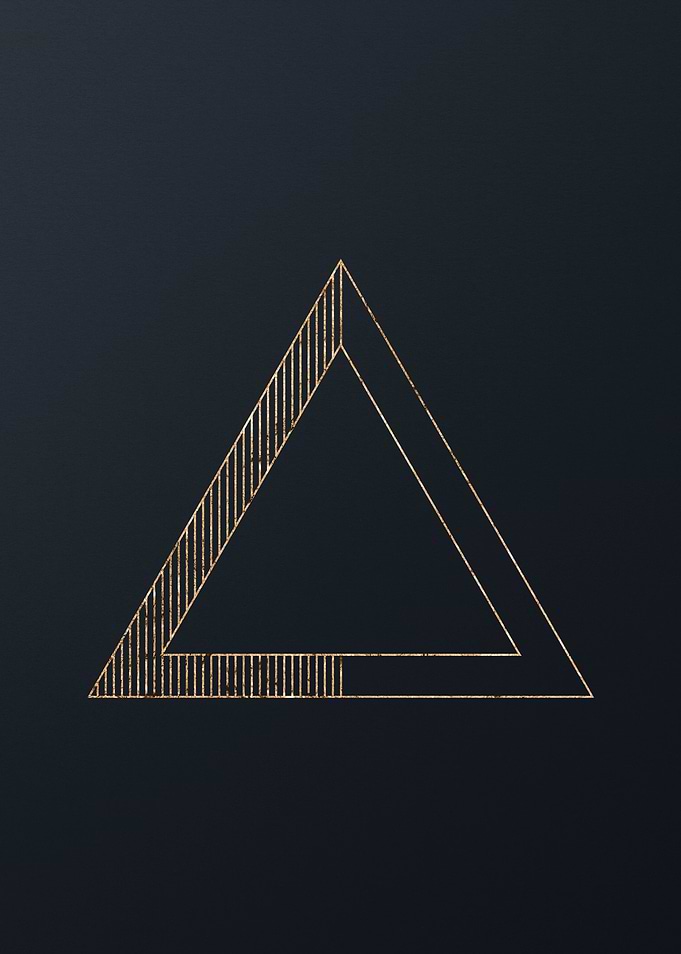 Gold Geometric Glyph