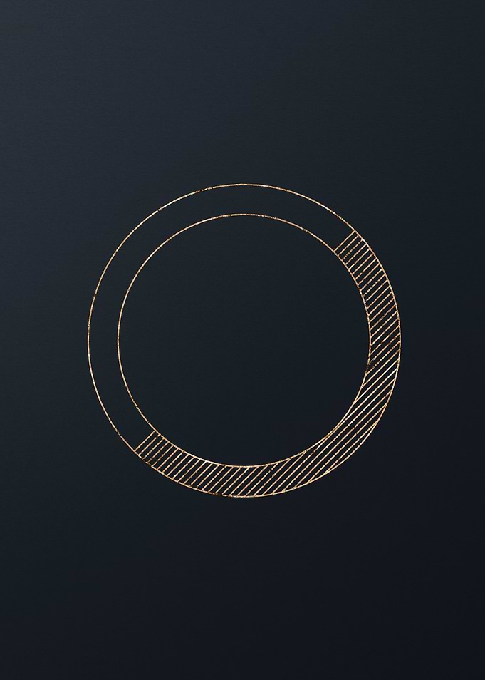 Gold Geometric Glyph