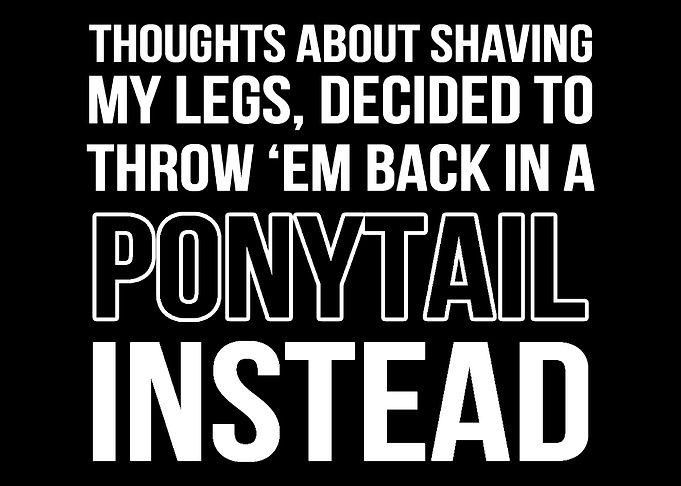 Ponytail Instead Funny Per