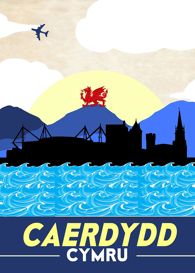 CAERDYDD WALES RED DRAGON