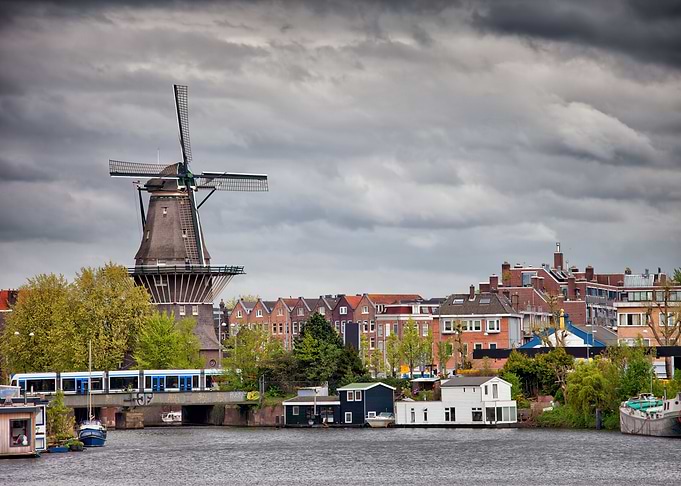Amsterdam City Skyline