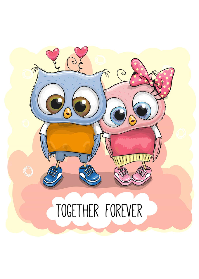 Together Forever Owls