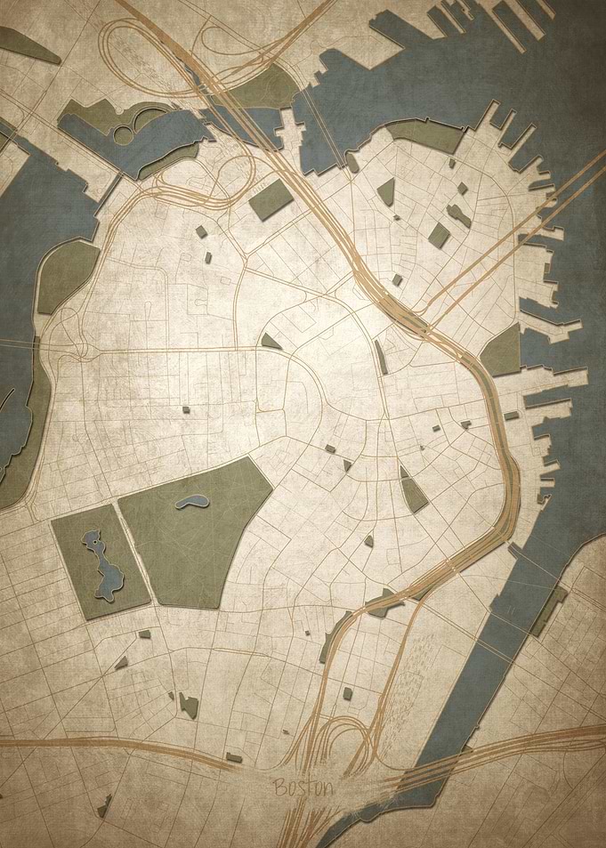 Boston Downtown Map
