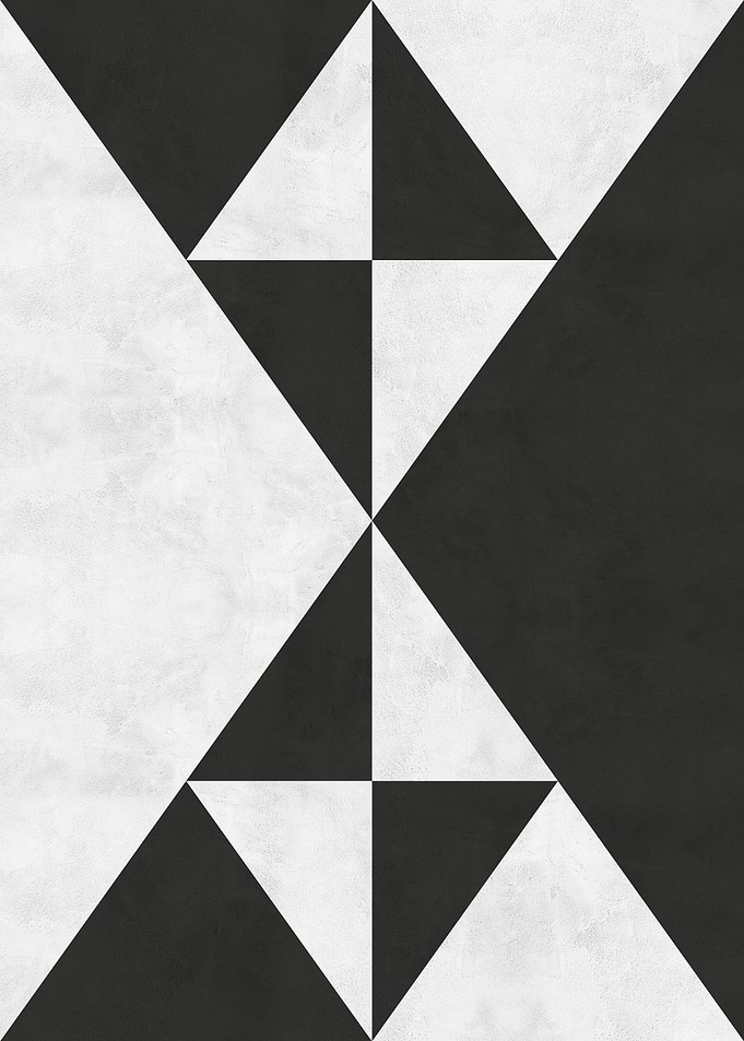 geometric black white IV
