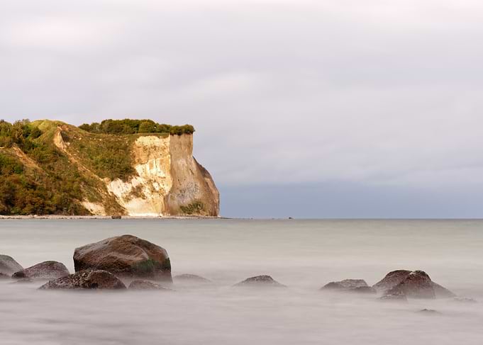 At the cliff