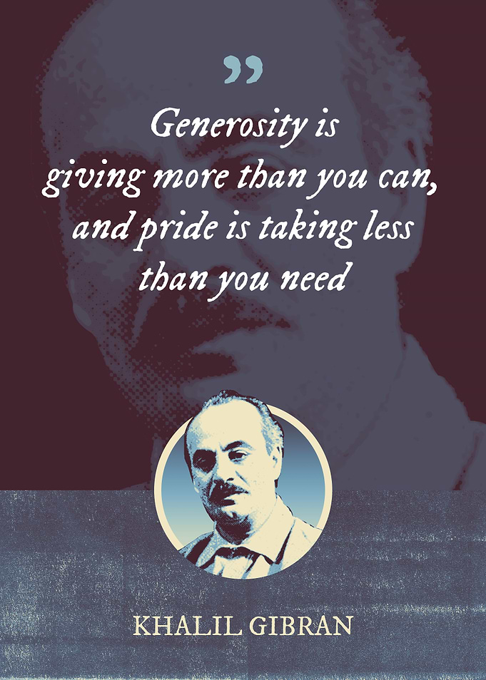 Generosity is giving more