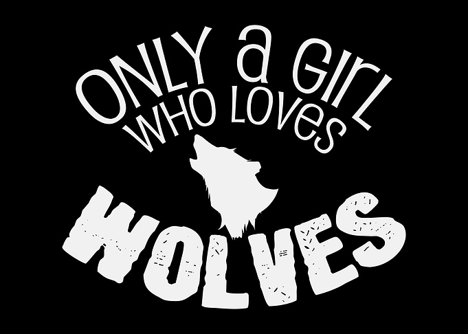Wolf Girl Saying Wolves