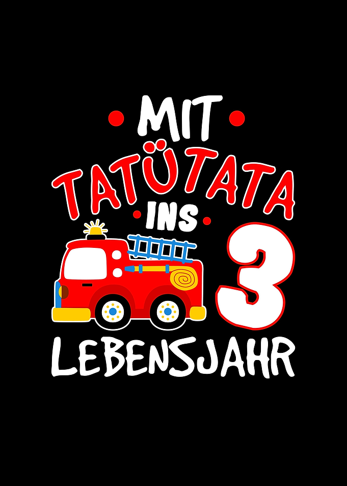 3 Geburtstag Feuerwehrauto