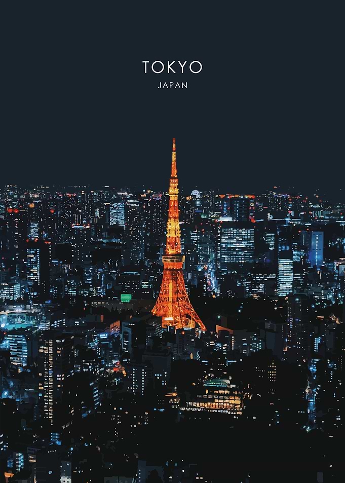 Tokyo Cityscape Artwork